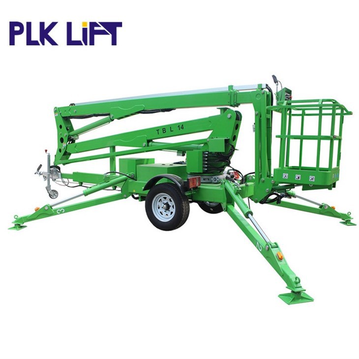 16m 18m 20m Trailer-Mounted Boom Lifts Cherry Picker